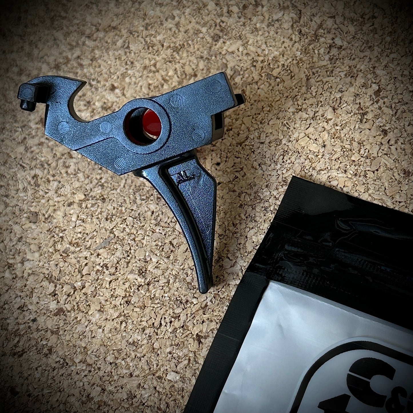 C&C Tac SAIGA 12 AL* Style Trigger For Marui TM SAIGA-12 GBB Series ( MIM by Steel QPQ Coating )