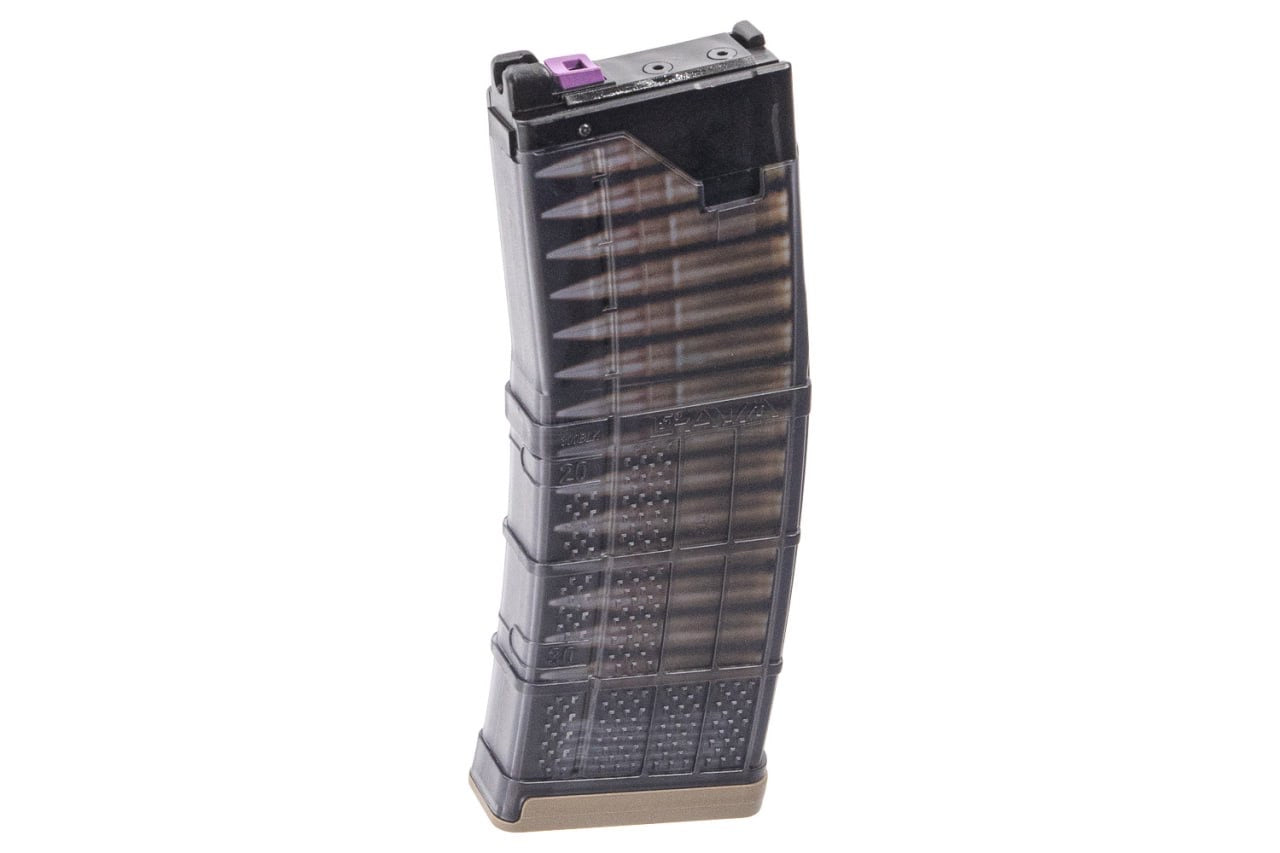 EMG Lancer Systems Licensed L5AWM 30 Rds MWs Gas Magazine for Marui TM MWS GBB Series ( 300BLK / 5.56 Type ) ( by CGS & SP System T8 )