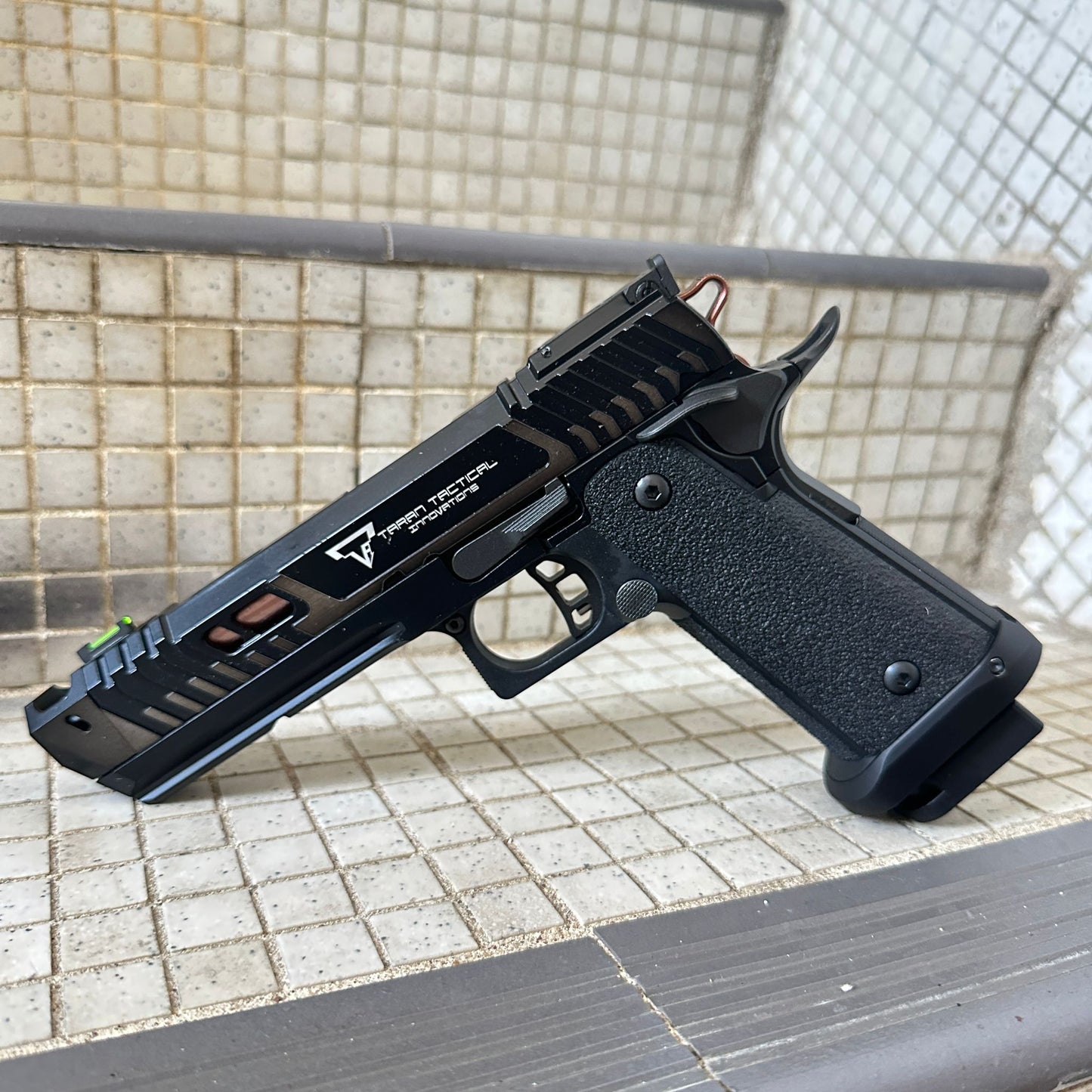Army TTI Licensed JW4 PIT Viper GBB Pistol Airsoft ( Standard Version , Black ) ( Licensed by Taran Tactical Innovations )