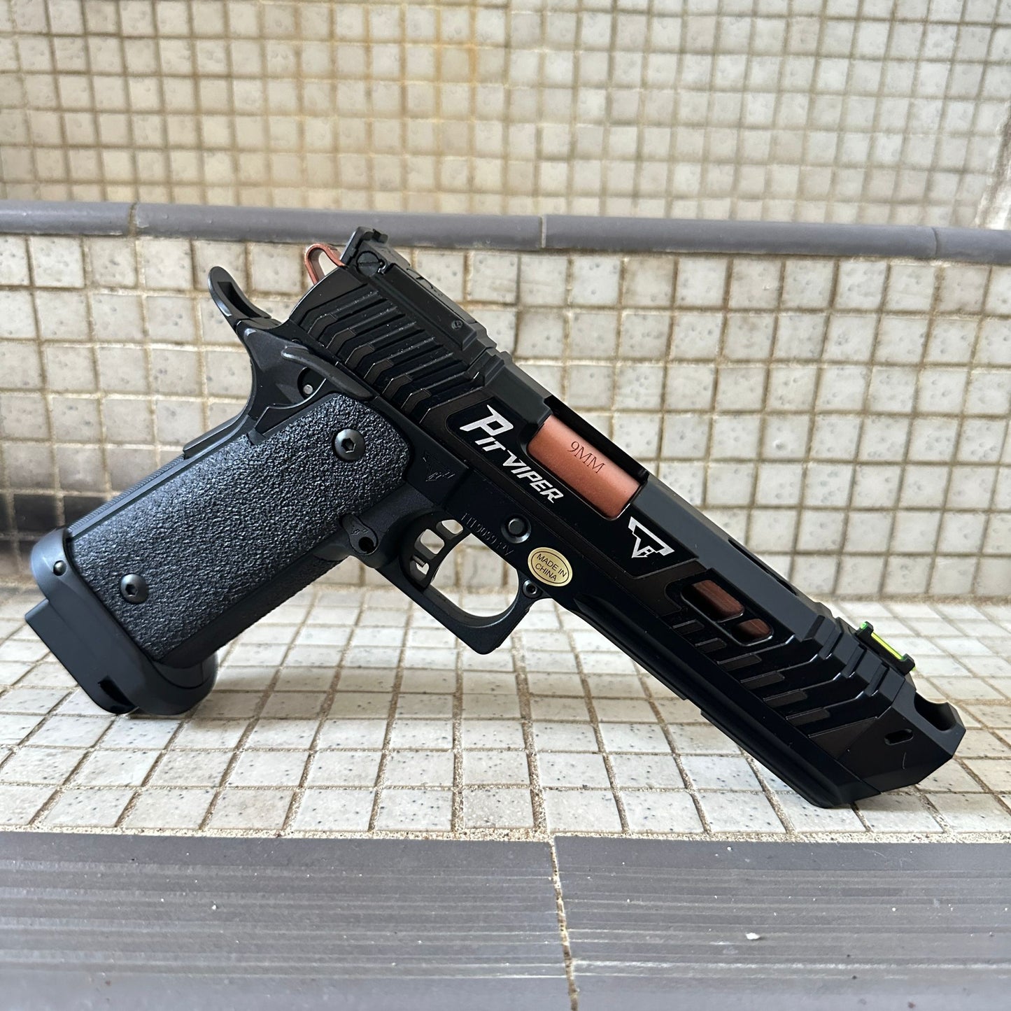 Army TTI Licensed JW4 PIT Viper GBB Pistol Airsoft ( Standard Version , Black ) ( Licensed by Taran Tactical Innovations )
