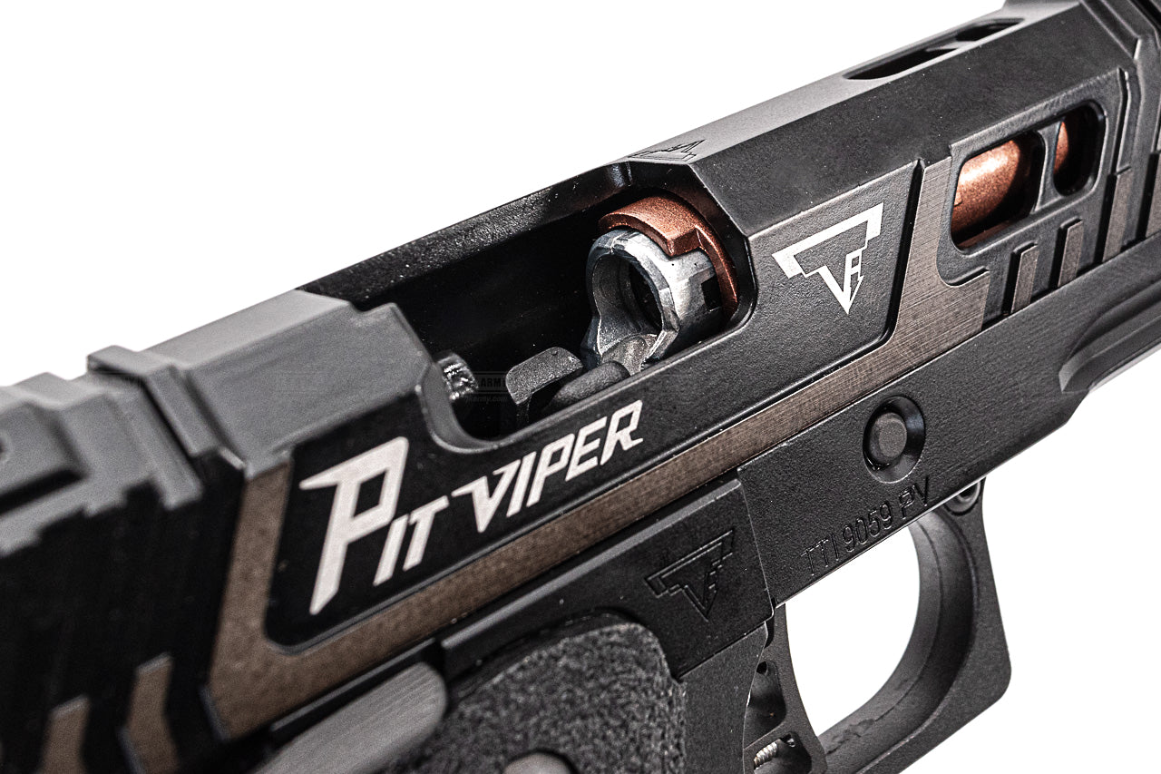 Army TTI Licensed JW4 PIT Viper GBB Pistol Airsoft ( Standard Version , Black ) ( Licensed by Taran Tactical Innovations )
