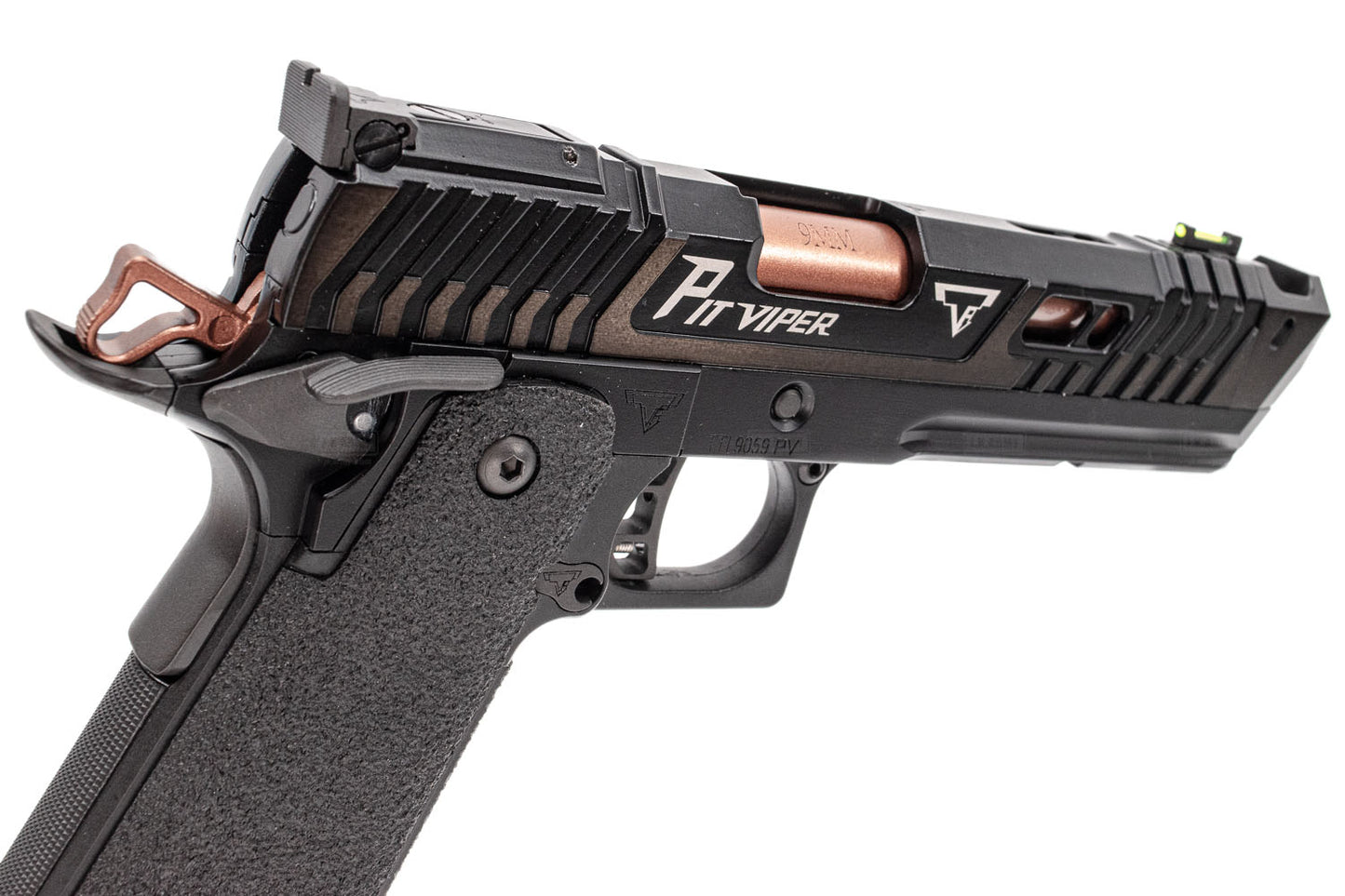 Army TTI Licensed JW4 PIT Viper GBB Pistol Airsoft ( Standard Version , Black ) ( Licensed by Taran Tactical Innovations )