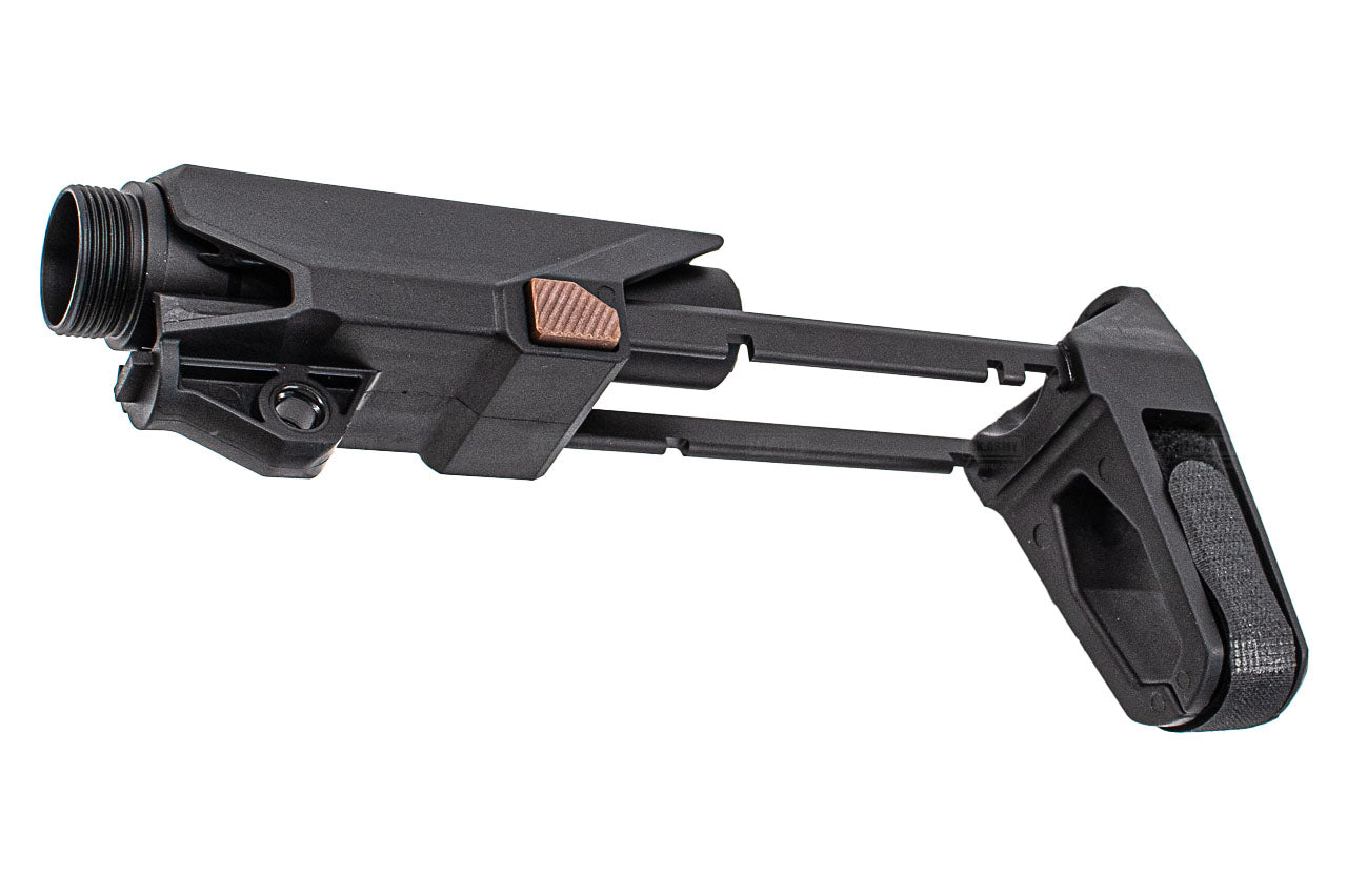 Arron Smith SBT Style M4 Brace Stock For Marui TM MWS GBBR Series / WA / VFC / GHK M4 GBBR Series