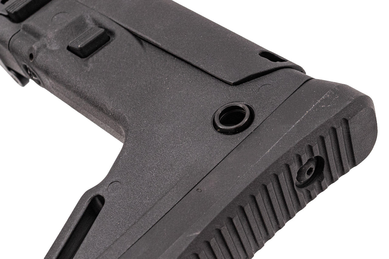C&C Tac Adjustable Folding Stock For Cybergun GM FN HERSTAL SCAR L MK2 GBBR ( ACR Style ) ( Black )