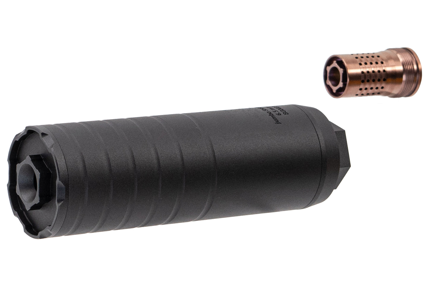 C&C Tac Jumbo Style Dummy Silencer with CB Steel Flash Hider 14mm CCW
