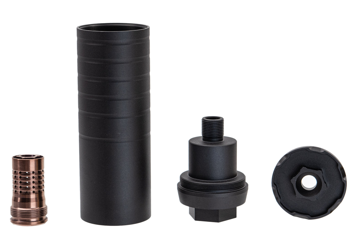 C&C Tac Jumbo Style Dummy Silencer with CB Steel Flash Hider 14mm CCW