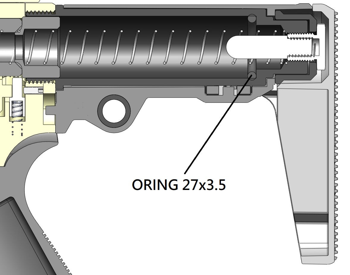 C&C Tac ハニーアナグマ QHB SBR 様式 300 Blackout Style Conversion Kit For Marui TM MWS GBB Airsoft ( Limited Edition 限定版 )