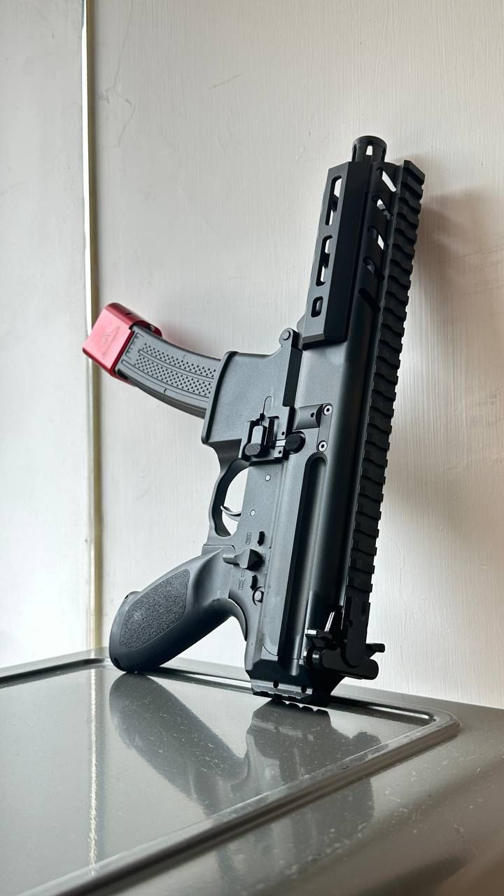 APFG TT Style Gas Extension Mag Base K-PX 30 Rounds GBB Magazine ( RED )