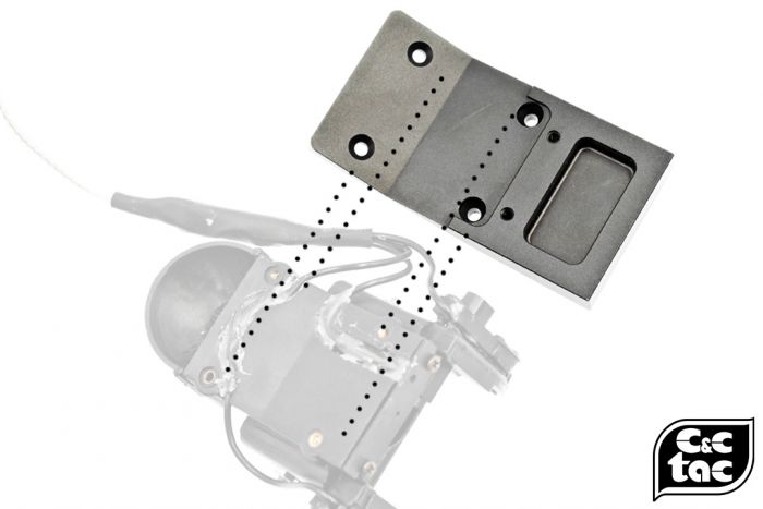 C&C ANVIS Metal Ground Plate for ANVIS Mount ( Black )