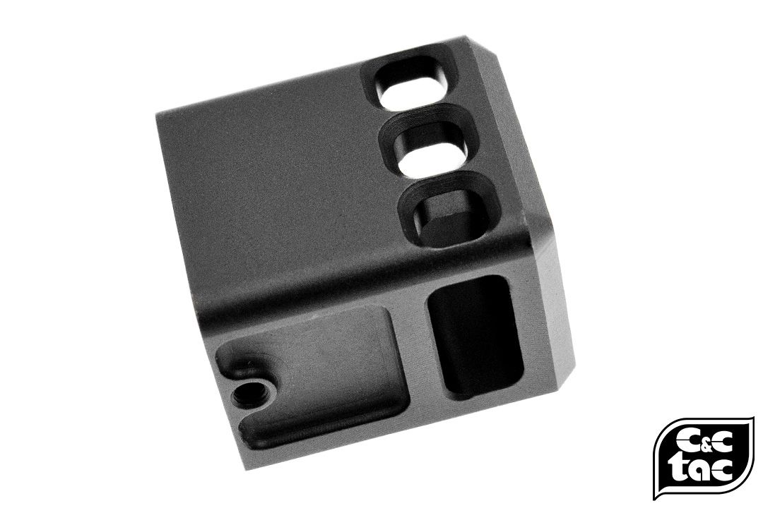 C&C Tac TB-Style Compensator 14mm CW / CCW Thread ( G Model Combat Comp )