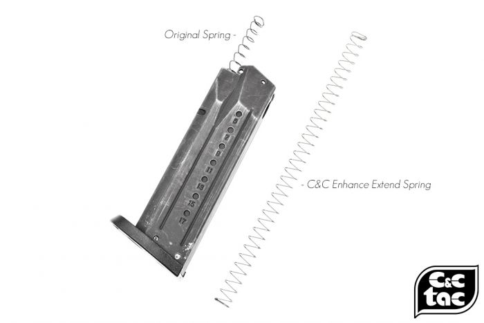 C&C Magazine Loading Enhance Extend Steel Spring for Marui Type ( Marui M&P / G Model / Extension Mag ) ( 2pcs )