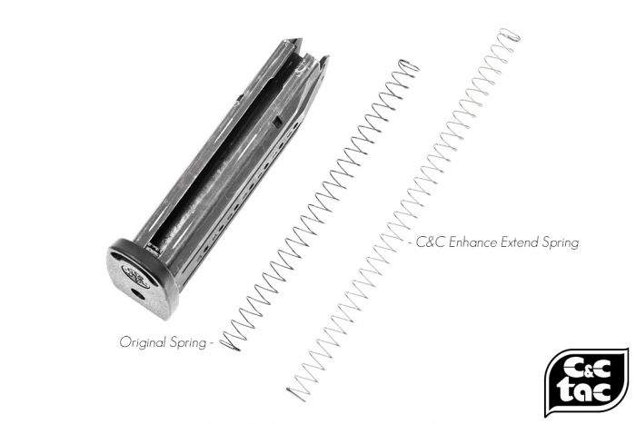 C&C Magazine Loading Enhance Extend Steel Spring for Marui Type ( Marui M&P / G Model / Extension Mag ) ( 2pcs )