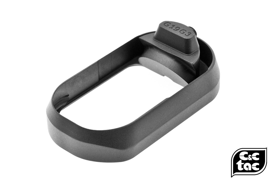 C&C TT Style CNC Aluminum Magwell for Umarex Glock 19 Gen3 / TM Model 19 Gen3 GBBP