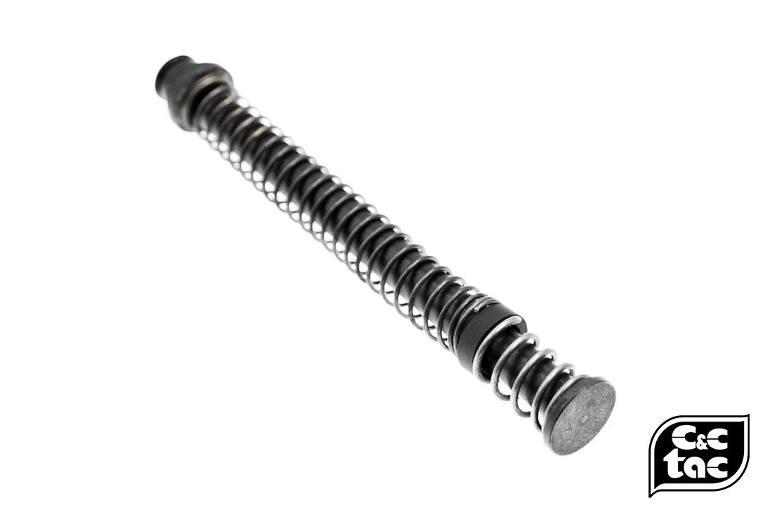 C&C S Style Steel QDQ Duel-Rate Recoil Spring Guide Rod Kit for TM G17 ( 80%/150% ) ( Black )