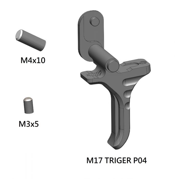 C&C TAC KD Style Pro Adjustable Trigger for SIG AIR VFC P320 M17 M18 GBB Pistol
