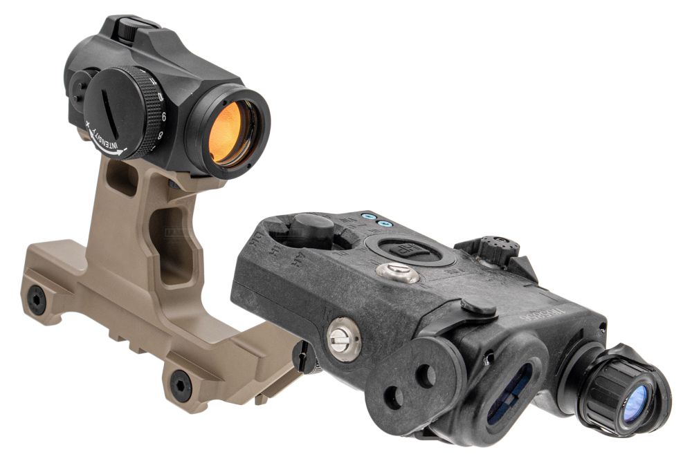 Toxicant Two Way Dual Optic Mount ( Black / DE ) ( For T2 Red Dot Sight / PEQ NGAL Drive )