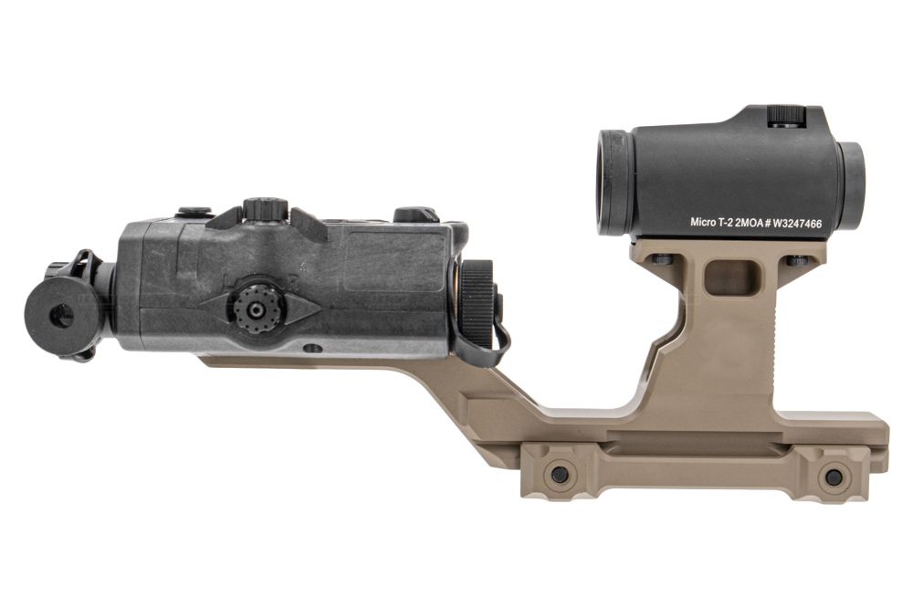 Toxicant Two Way Dual Optic Mount ( Black / DE ) ( For T2 Red Dot Sight / PEQ NGAL Drive )