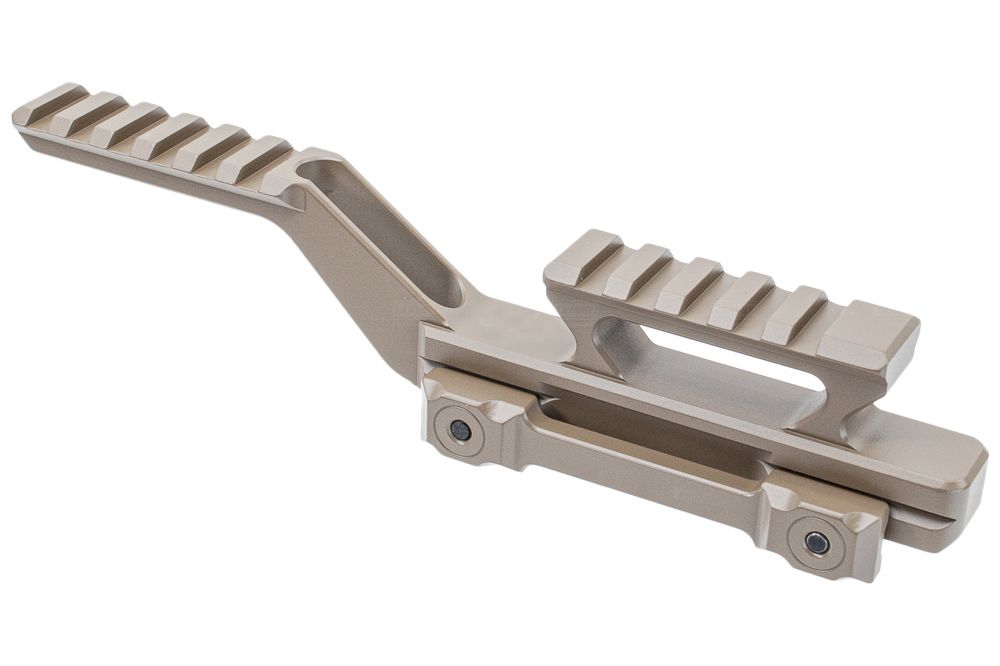 Toxicant Two Way Dual Optic Mount ( Lower Ver. ) ( DE / Black ) ( For EOTECH / PEQ NGAL Drive )