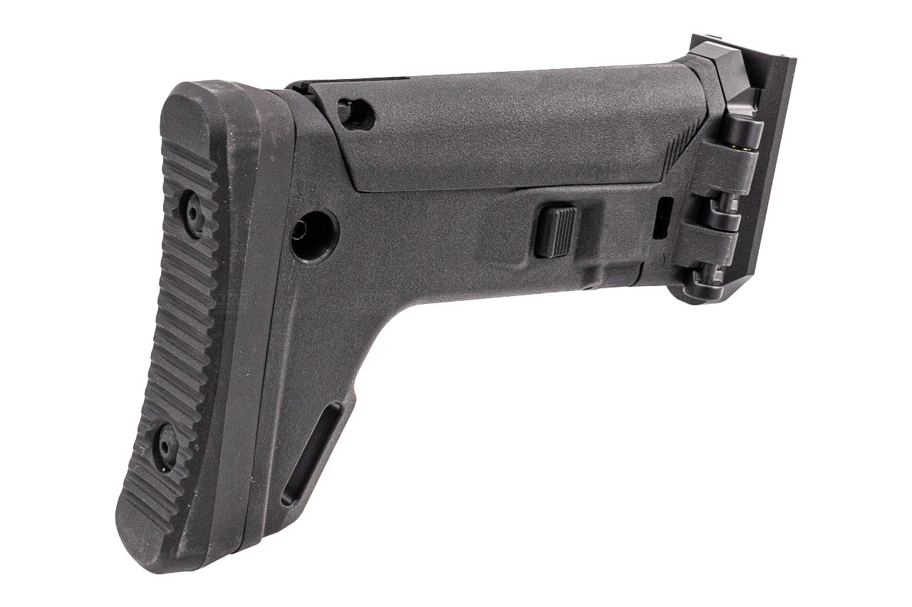 C&C Tac Adjustable Folding Stock For Cybergun GM FN HERSTAL SCAR L MK2 GBBR ( ACR Style ) ( Black )