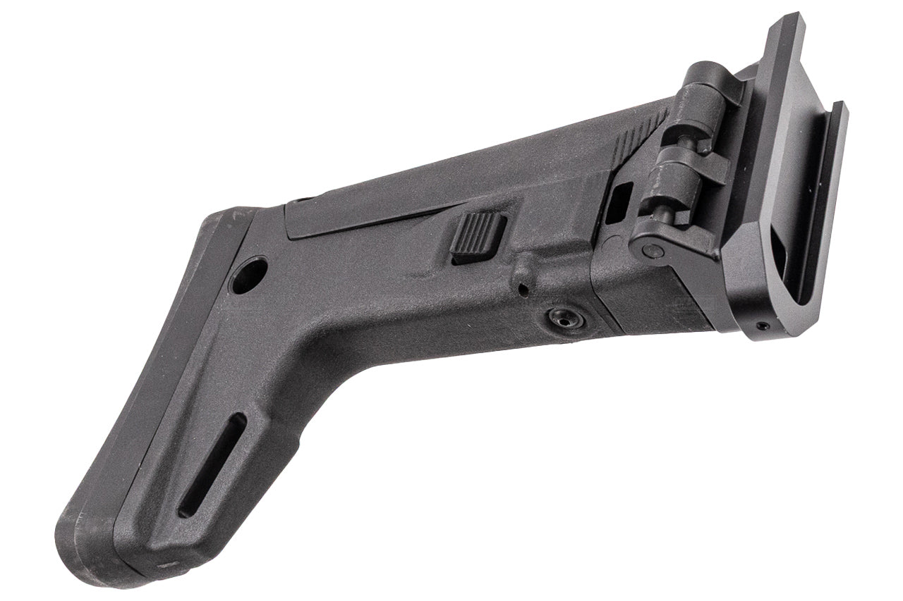 C&C Tac Adjustable Folding Stock For Cybergun GM FN HERSTAL SCAR L MK2 GBBR ( ACR Style ) ( Black )