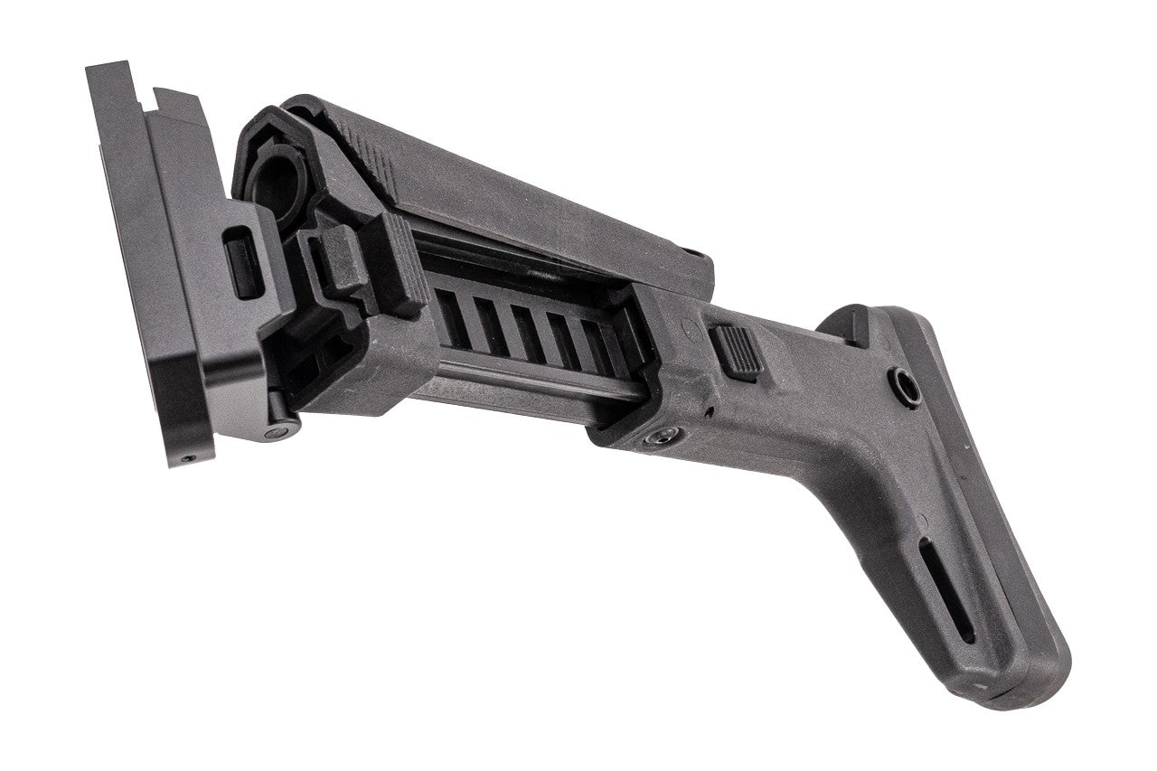 C&C Tac Adjustable Folding Stock For Cybergun GM FN HERSTAL SCAR L MK2 GBBR ( ACR Style ) ( Black )