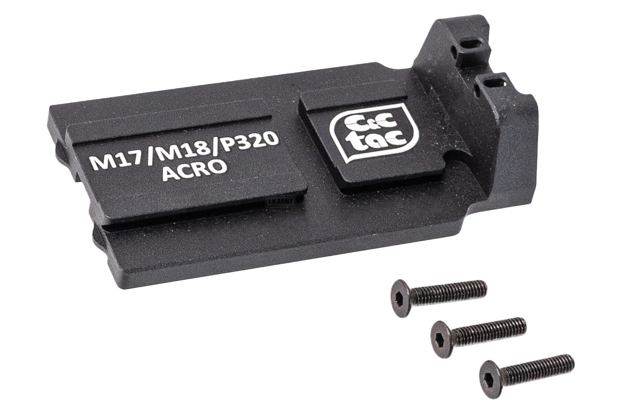 C&C Tac ACRO Adapter Plate Mount Sight Set For SIG / VFC P320 M17 M18 GBBP Series