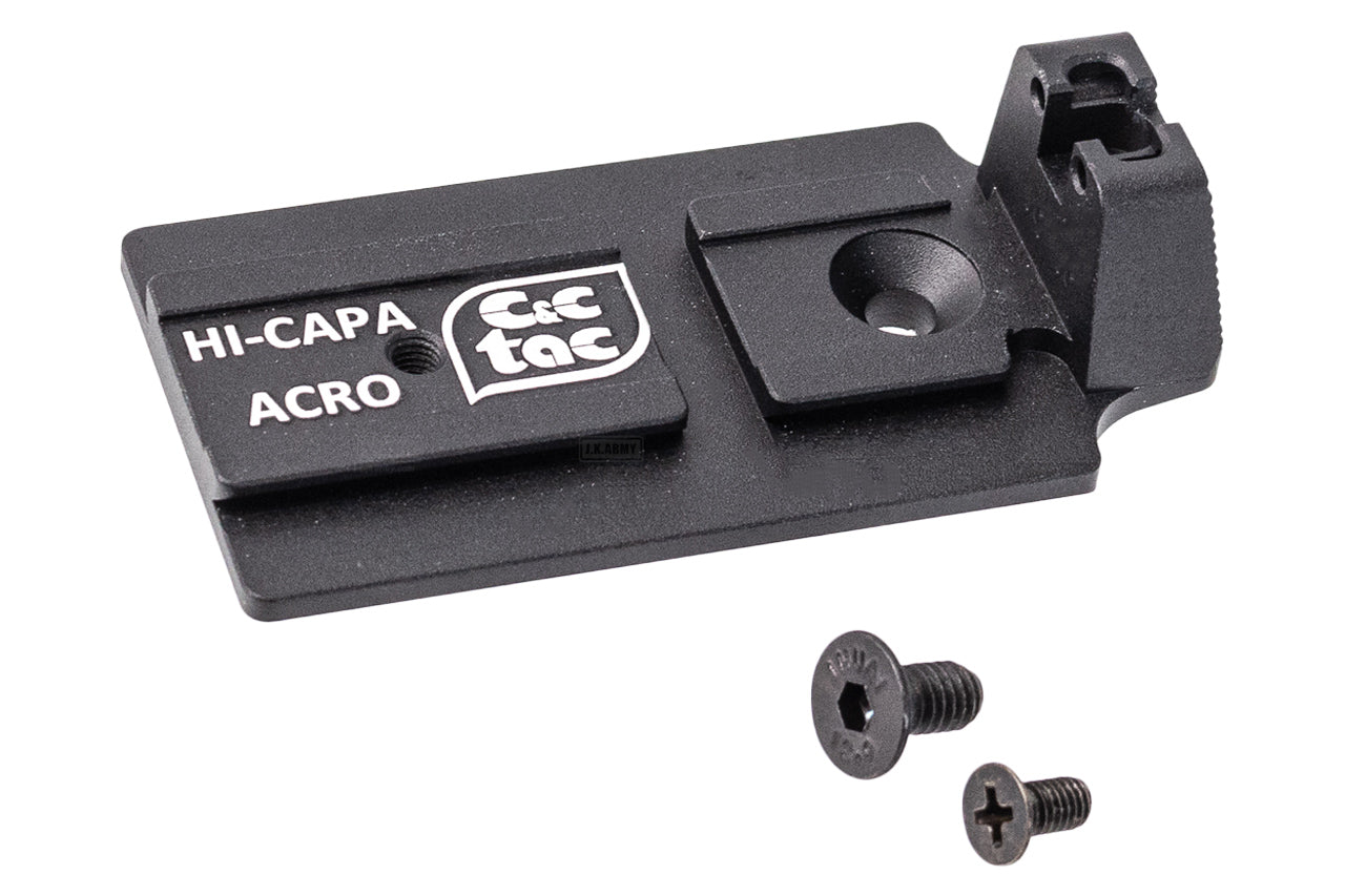 C&C Tac ACRO Adapter Plate Mount Sight Set For Marui TM Hi-Capa 5.1 GBBP Series