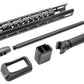 TASK FORCE MPX Carbine Conversion Kit for SIG AIR / VFC MPX AEG / APFG MPX-K GBB ( John Wick JW 3 TT Style ) ( Surface Carbon Fiber Style )