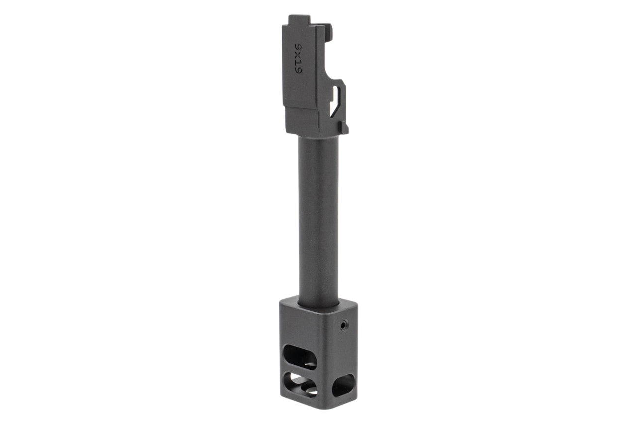 C&C Tac G19 Outer Barrel Match 4-Port Comp - 14mm CCW (Roland Special KK* Style) for TM 19 G Model GBBP Series