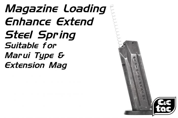 C&C Magazine Loading Enhance Extend Steel Spring for Marui Type ( Marui M&P / G Model / Extension Mag ) ( 2pcs )