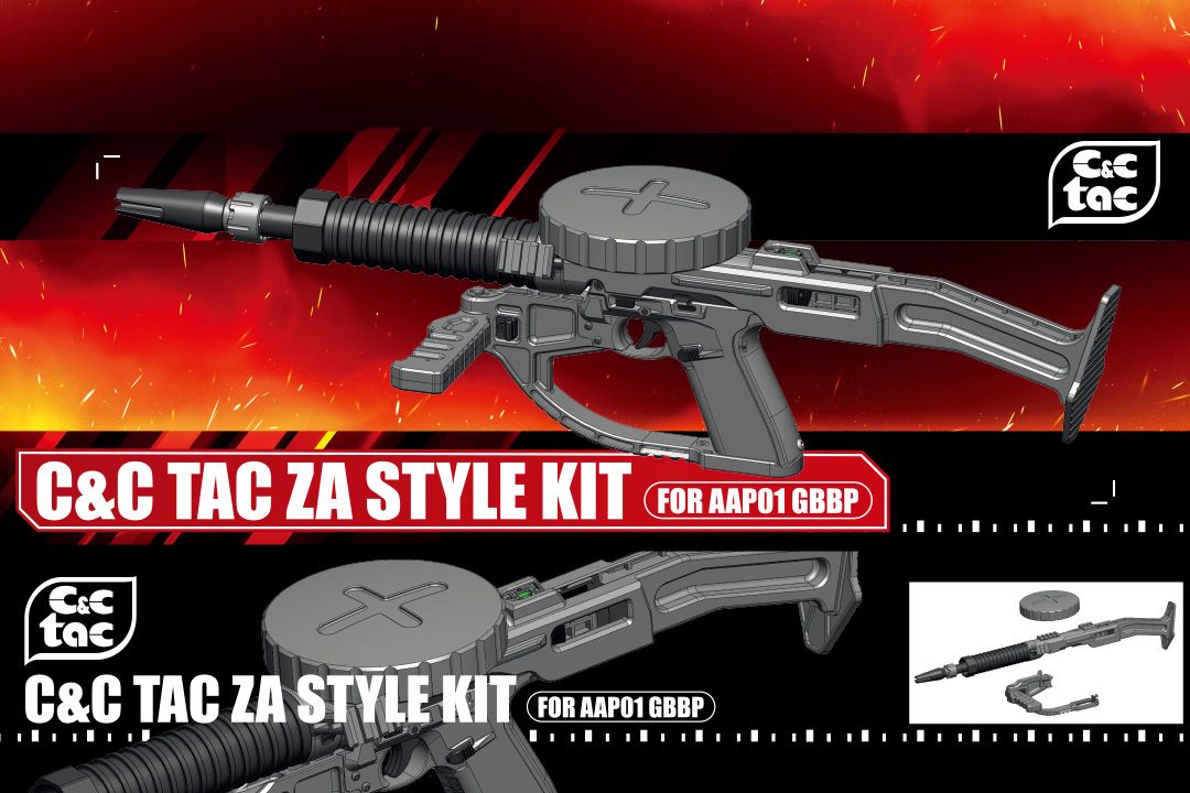 C&C Tac Zaklopes-Style Kit for AAP01 GBBP - Black