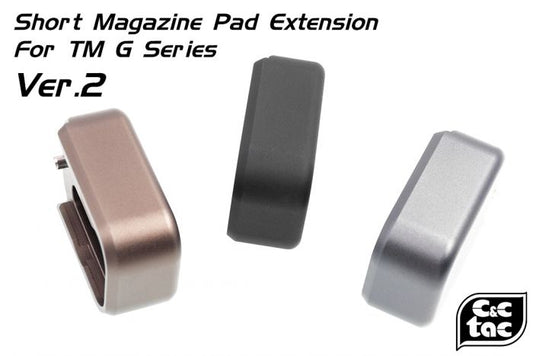 C&C TT Style CNC Aluminum Short Magazine Pad Extension Ver.2 for TM / WE G Series ( G Model )
