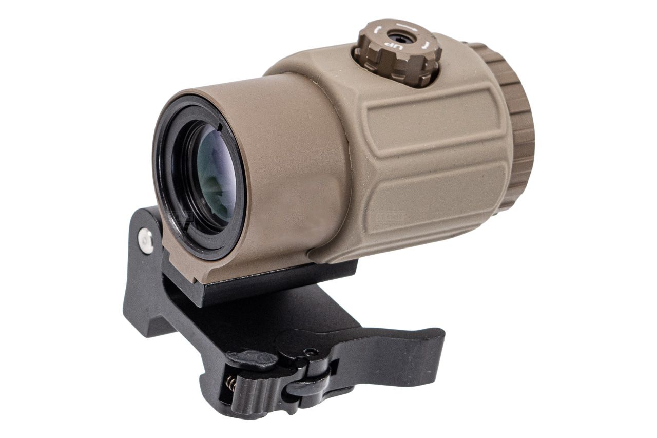 Holy Warrior HWO 43 Style Airsoft 3X Magnifier with Mount ( Black / DE )