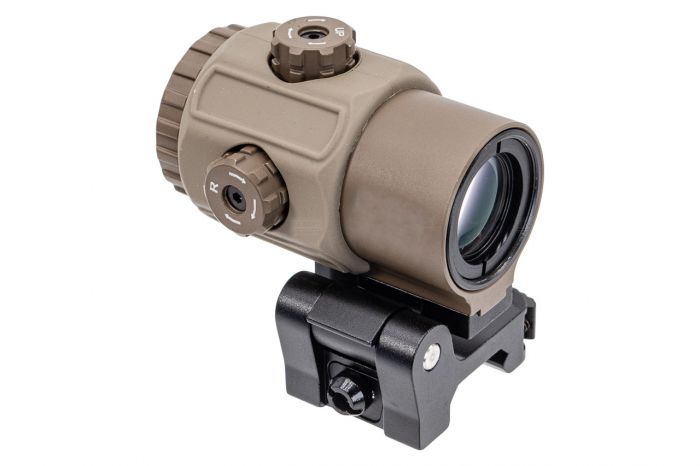 Holy Warrior HWO 43 Style Airsoft 3X Magnifier with Mount ( Black / DE )