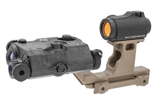 Toxicant Two Way Dual Optic Mount ( Black / DE ) ( For T2 Red Dot Sight / PEQ NGAL Drive )